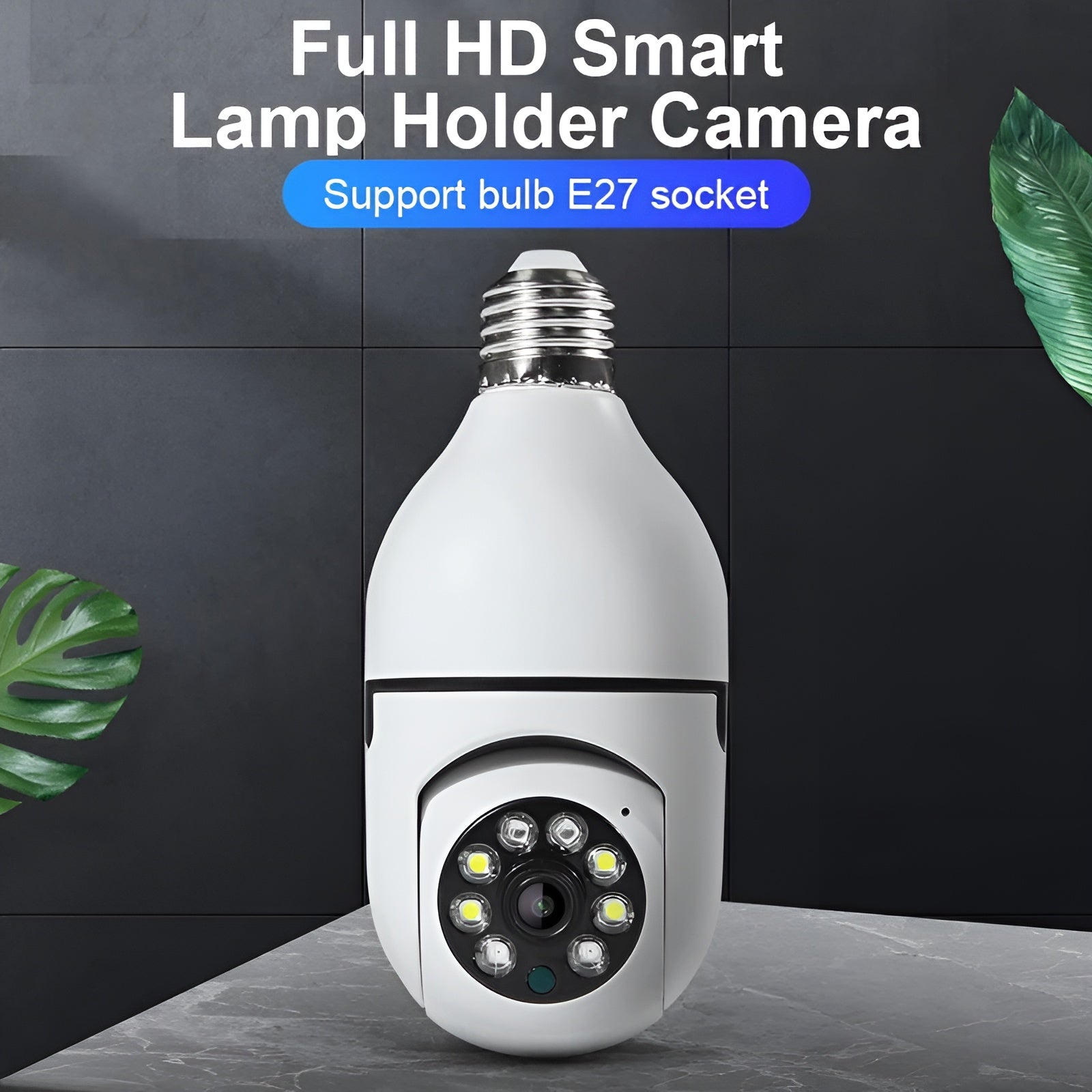 360 Wifi Light Bulb Auto Tracking Camera