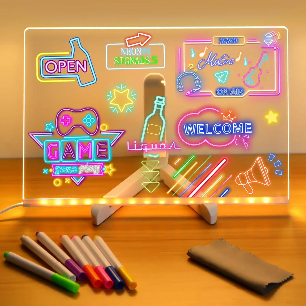 Bright Story Neon Sketch Drawing Board