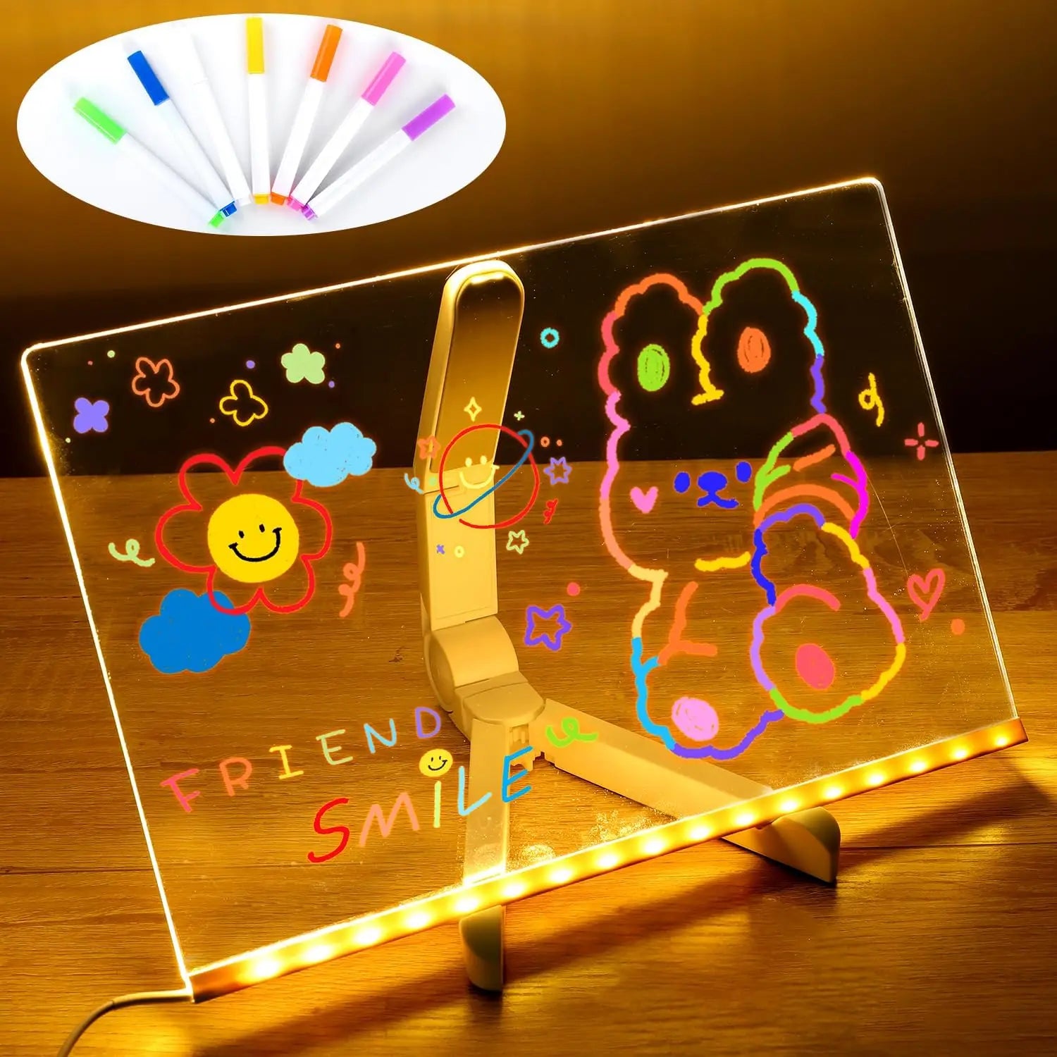 Bright Story Neon Sketch Drawing Board