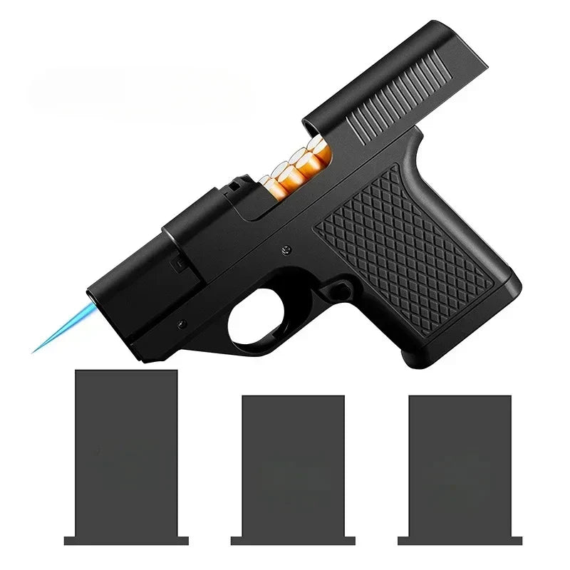 Gun Shape Secret Storage Jet Flame Lighter