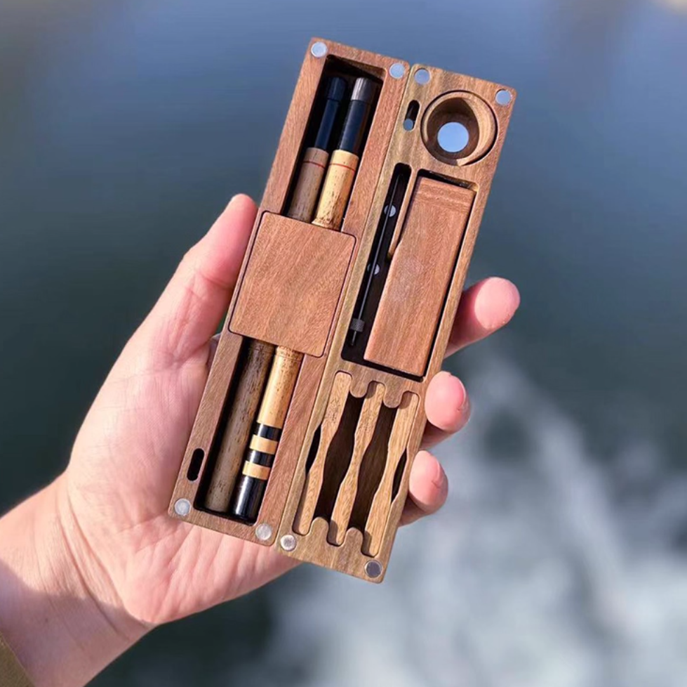 Handmade Hook Portable Fishing Rod Set